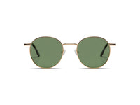 Komono Pete Sun – Or – verres verts polarisés – vue de face