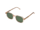 Komono Romeo – Beige transparent – verres verts – portées