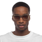 Le Specs Luxe Vega Alt Fit – Gris – verres marron – portées