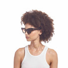 Le Specs Le Sustain Hourgrass – Marron – verres marron – portées